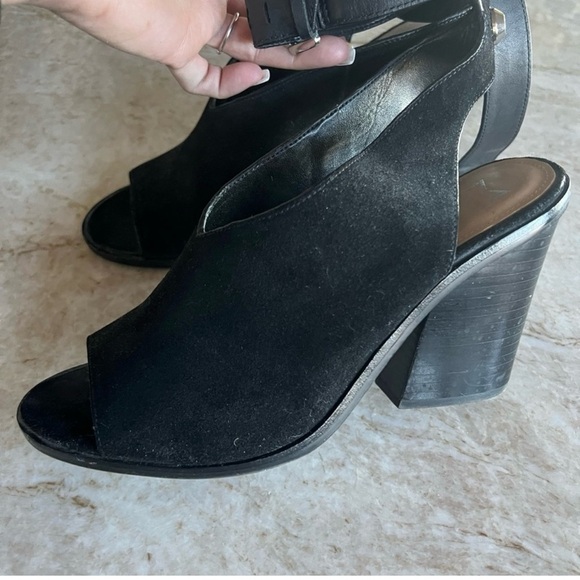 Marc Fisher Black Suede Women's Sandals - Picture 3 of 3